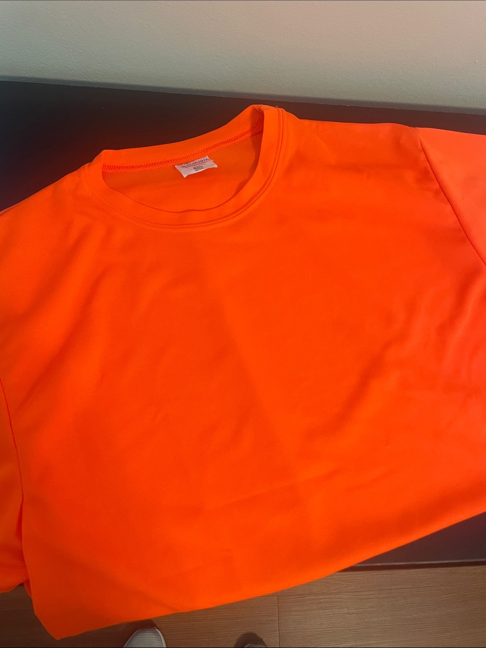 Augusta Sportswear Men's Short Sleeve Crewneck in High-Visibility Orange